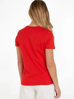 Tommy Hilfiger Shirts*REG HILFIGER VARSITY EMB C-NK SS fireworks