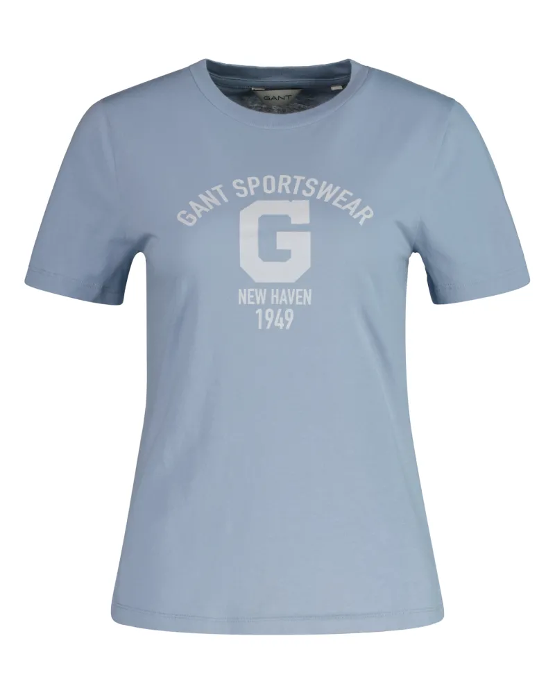Gant Shirts*REG LOGO SS T-SHIRT dove blue
