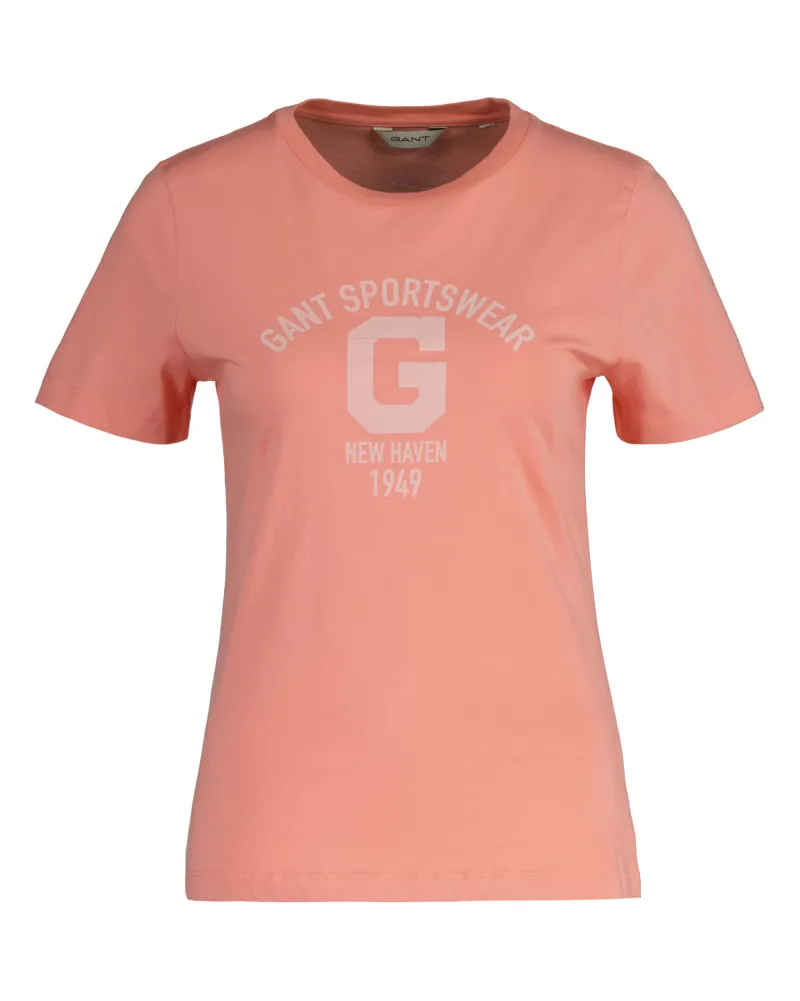 Gant Shirts*REG LOGO SS T-SHIRT peachy pink