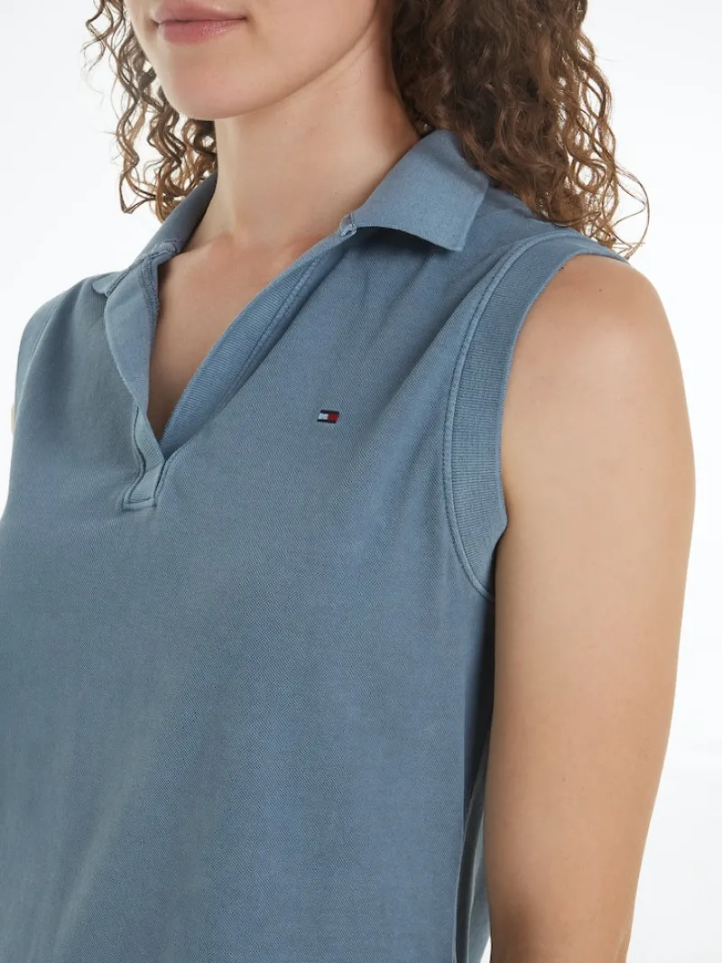Tommy Hilfiger Shirts*REG MUTED GMD SLEEVELESS POLO blue coal