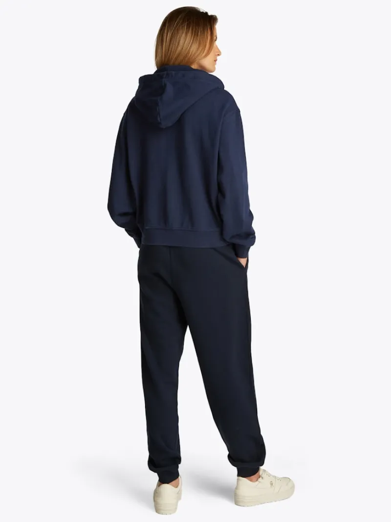 Tommy Hilfiger Pullover & Sweatshirts*REG SCRIPT ZIP HOODIE dark night navy