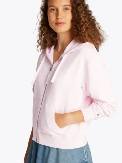 Tommy Hilfiger Pullover & Sweatshirts*REG SCRIPT ZIP HOODIE light pink