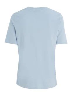 Tommy Hilfiger Shirts*REG SUNSHINE SLOGAN C-NK TEE SS breezy blue