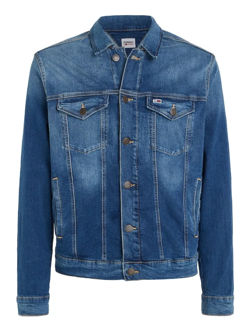 Tommy Jeans Jacken*REG TRUCKER JK WMBS wilson mid blue stretch