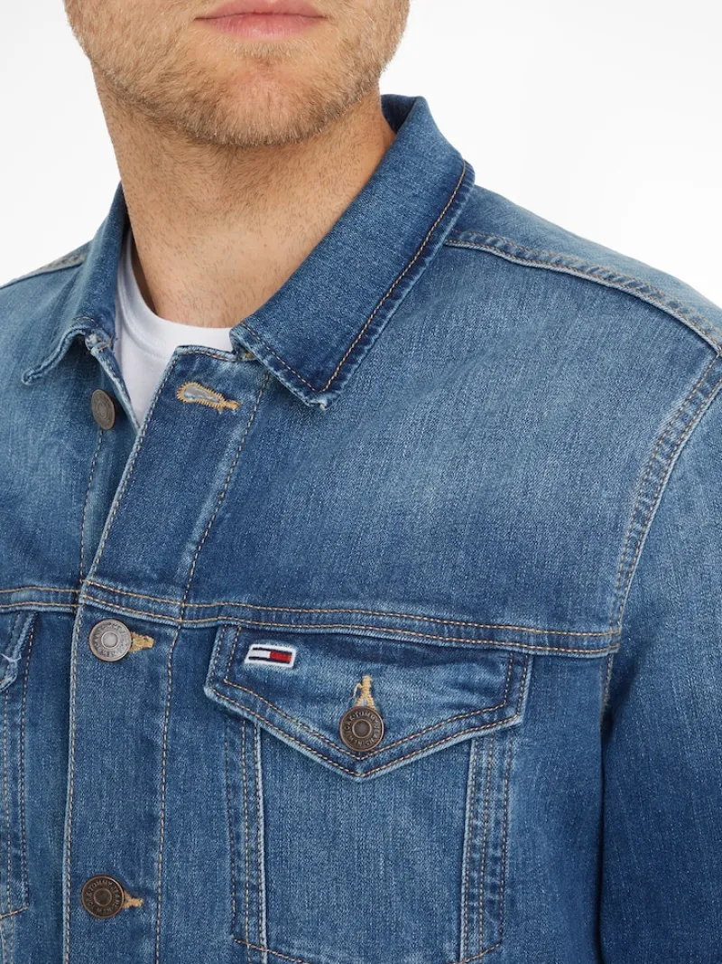 Tommy Jeans Jacken*REG TRUCKER JK WMBS wilson mid blue stretch