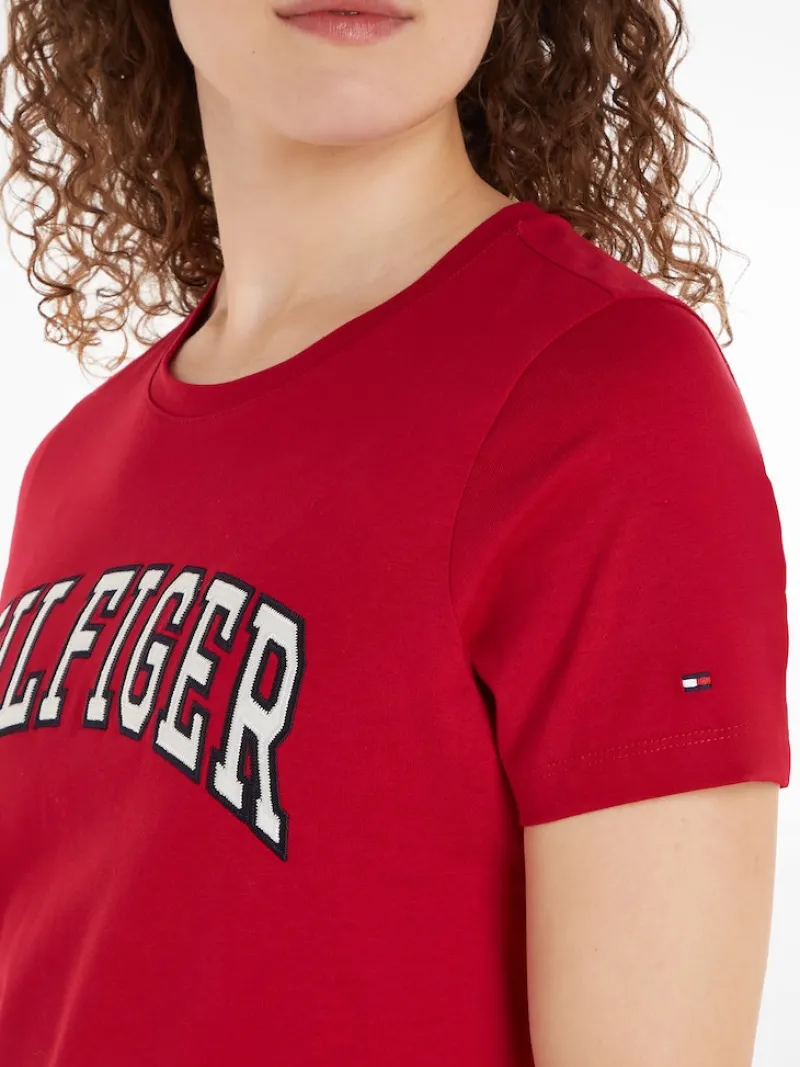 Tommy Hilfiger Shirts*REG VARSITY HILFIGER C-NK SS royal berry
