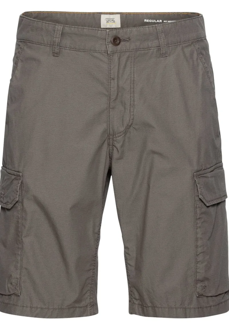 Camel Active Shorts|Big Boys*Regular Fit Cargo Shorts mit Minimal Print shadow grey