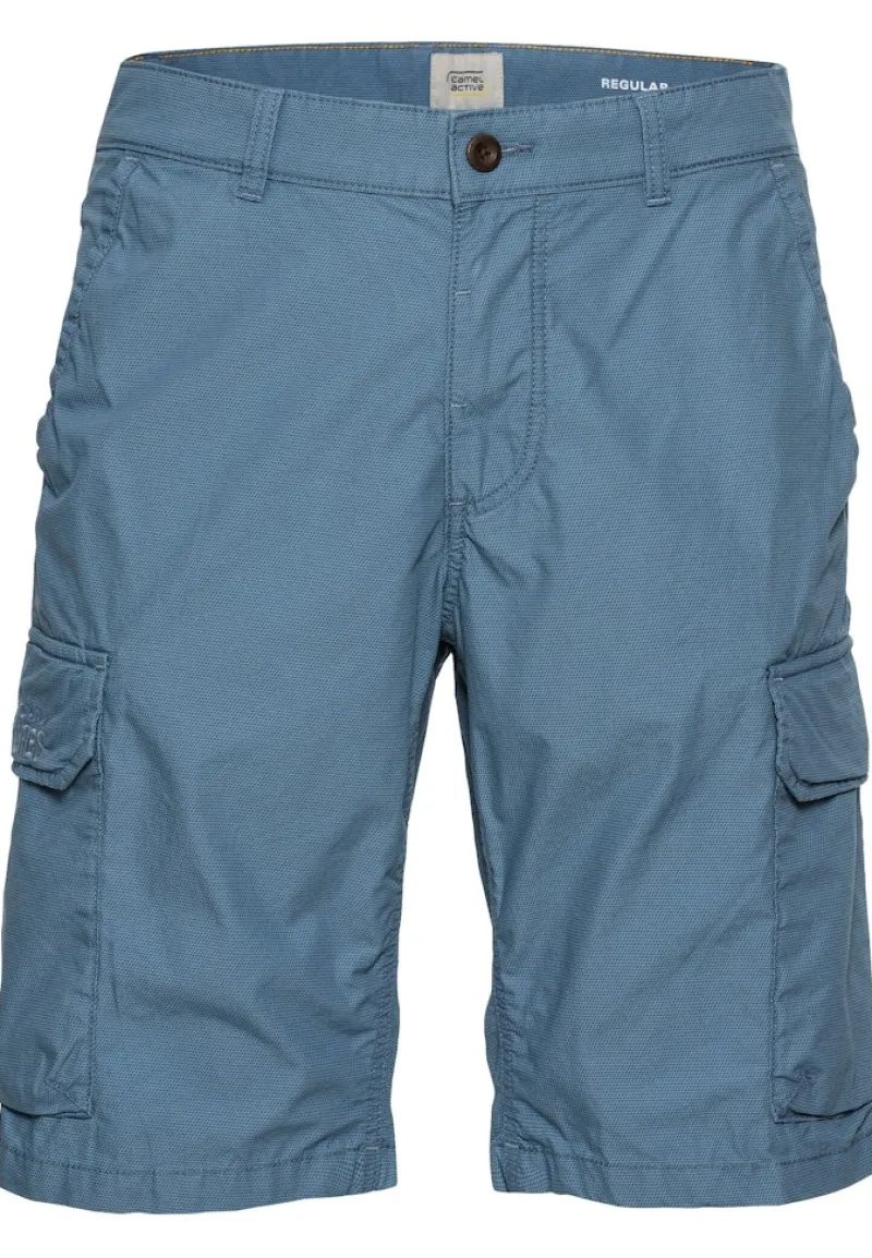 Camel Active Shorts|Big Boys*Regular Fit Cargo Shorts mit Minimal Print elemental blue