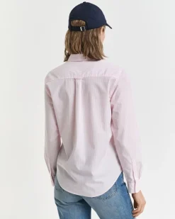 Gant Blusen*Regular Fit Classic Popeline Hemd mit Streifen light pink