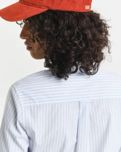 Gant Blusen*Regular Fit Classic Popeline Hemd mit Streifen Light Blue