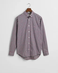 Gant Hemden|Big Boys*Regular Fit Classic Popeline Hemd mit Tartan-Muster white