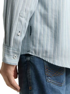 Tom Tailor Hemden|Big Boys*Regular Fit Flanell-Hemd mit Muster light blue fine stripe