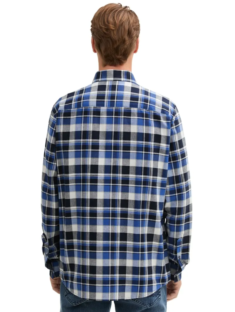 Tom Tailor Hemden|Big Boys*Regular Fit Hemd im Karomuster blue white check