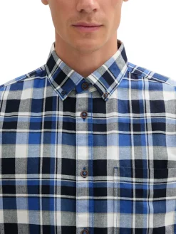 Tom Tailor Hemden|Big Boys*Regular Fit Hemd im Karomuster blue white check