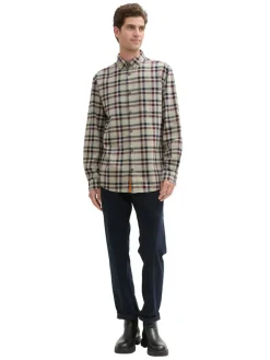 Tom Tailor Hemden|Big Boys*Regular Fit Hemd im Karomuster grass green purple check