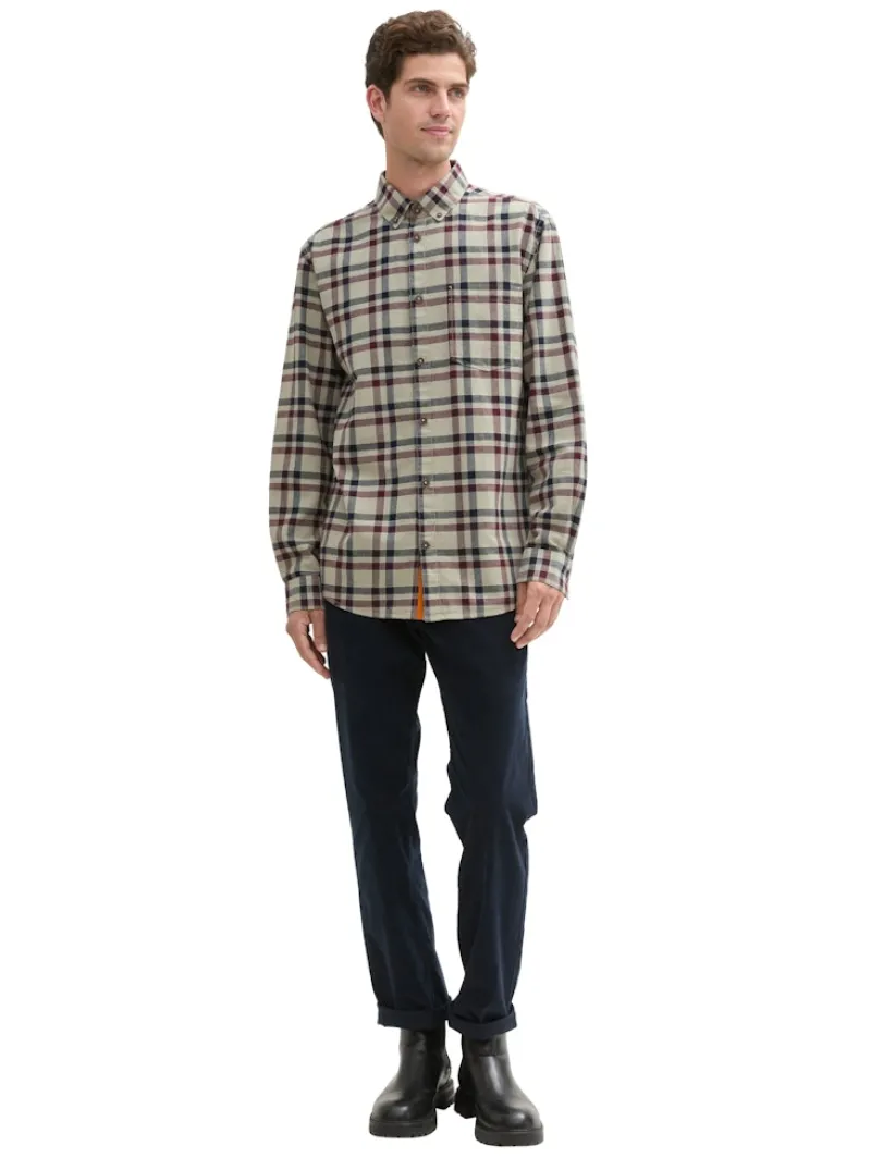 Tom Tailor Hemden|Big Boys*Regular Fit Hemd im Karomuster grass green purple check