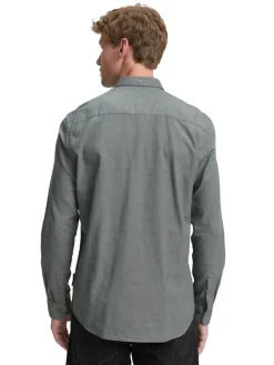 Tom Tailor Denim Hemden*Regular Fit Hemd mit Brusttasche jasper green fine structure