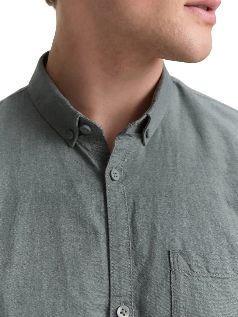 Tom Tailor Denim Hemden*Regular Fit Hemd mit Brusttasche jasper green fine structure