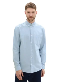 Tom Tailor Hemden|Big Boys*Regular Fit Hemd mit Brusttasche light blue chambray