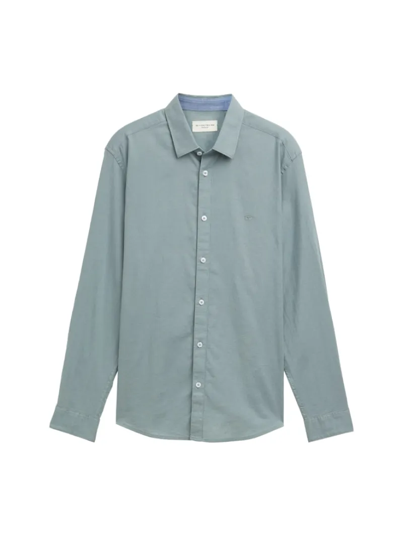 Tom Tailor Hemden|Big Boys*Regular Fit Hemd mit Logo-Stickerei grey mint