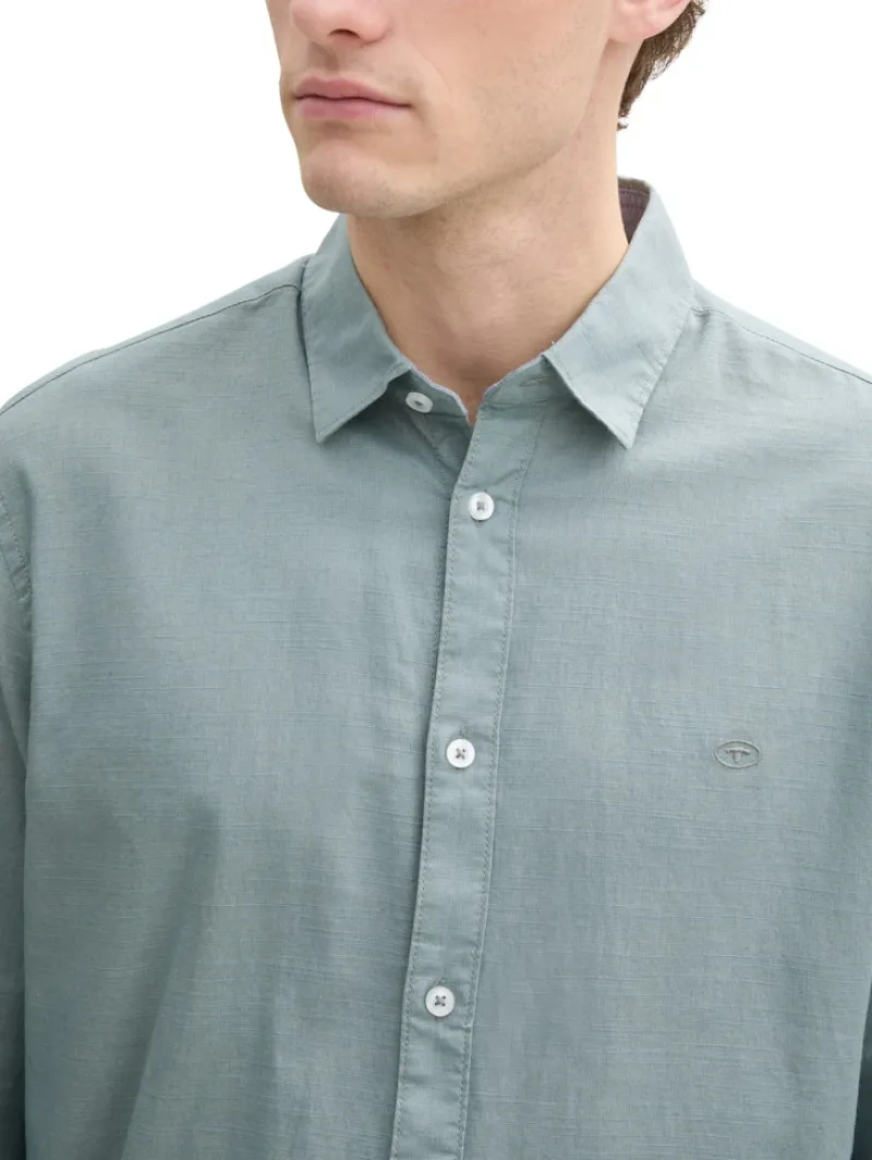 Tom Tailor Hemden|Big Boys*Regular Fit Hemd mit Logo-Stickerei grey mint