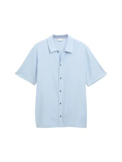 Tom Tailor Hemden|Big Boys*Regular Fit Kurzarmhemd aus Jersey light powder blue