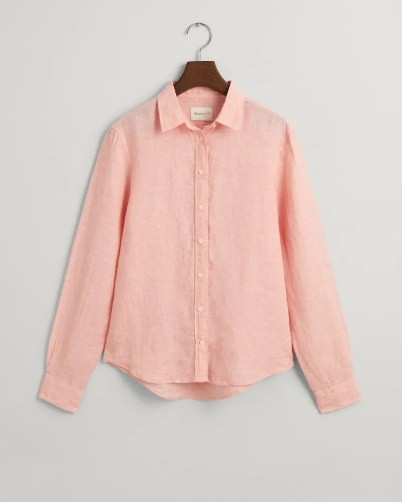 Gant Blusen*Regular Fit Leinen Chambray Bluse peachy pink