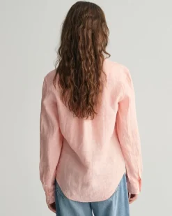 Gant Blusen*Regular Fit Leinen Chambray Bluse peachy pink
