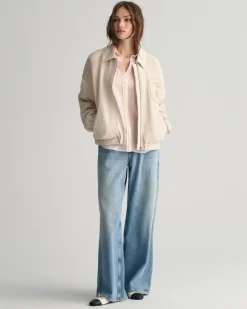 Gant Blusen*Regular Fit Leinenhemd mit Streifen peachy pink