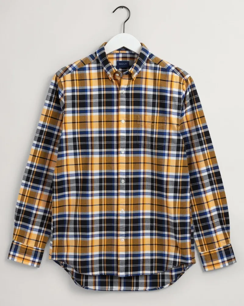 Gant Shirts|Big Boys*Regular Fit Oxford-Hemd mit Karomuster Black