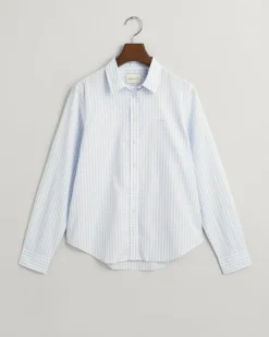 Gant Blusen*Regular Fit Popeline Bluse mit Vichy-Karo Light Blue