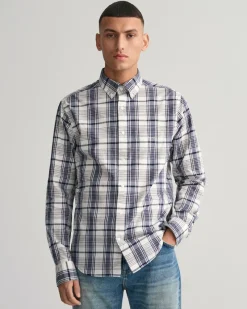 Gant Hemden|Big Boys*Regular Fit Popeline Karohemd eggshell