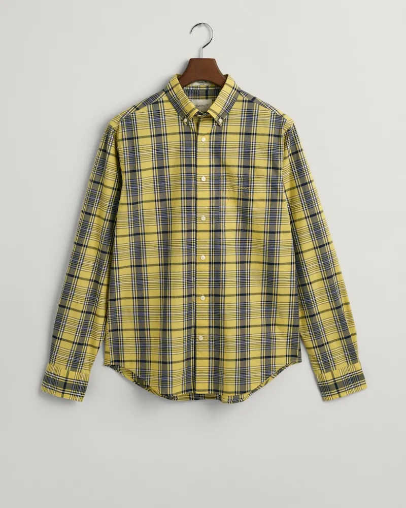 Gant Hemden|Big Boys*Regular Fit Popeline Karohemd parchment yellow