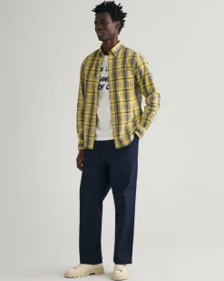 Gant Hemden|Big Boys*Regular Fit Popeline Karohemd parchment yellow