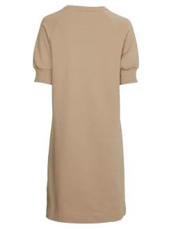 Tommy Hilfiger Kleider*REGULAR GRAPHIC C-NK SHORT DRESS Beige