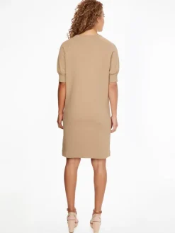 Tommy Hilfiger Kleider*REGULAR GRAPHIC C-NK SHORT DRESS Beige