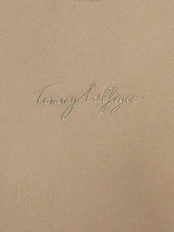 Tommy Hilfiger Kleider*REGULAR GRAPHIC C-NK SHORT DRESS Beige