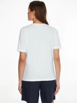 Tommy Hilfiger Shirts*REGULAR PHOTOPRINT C-NK TEE SS white sunshine graphic