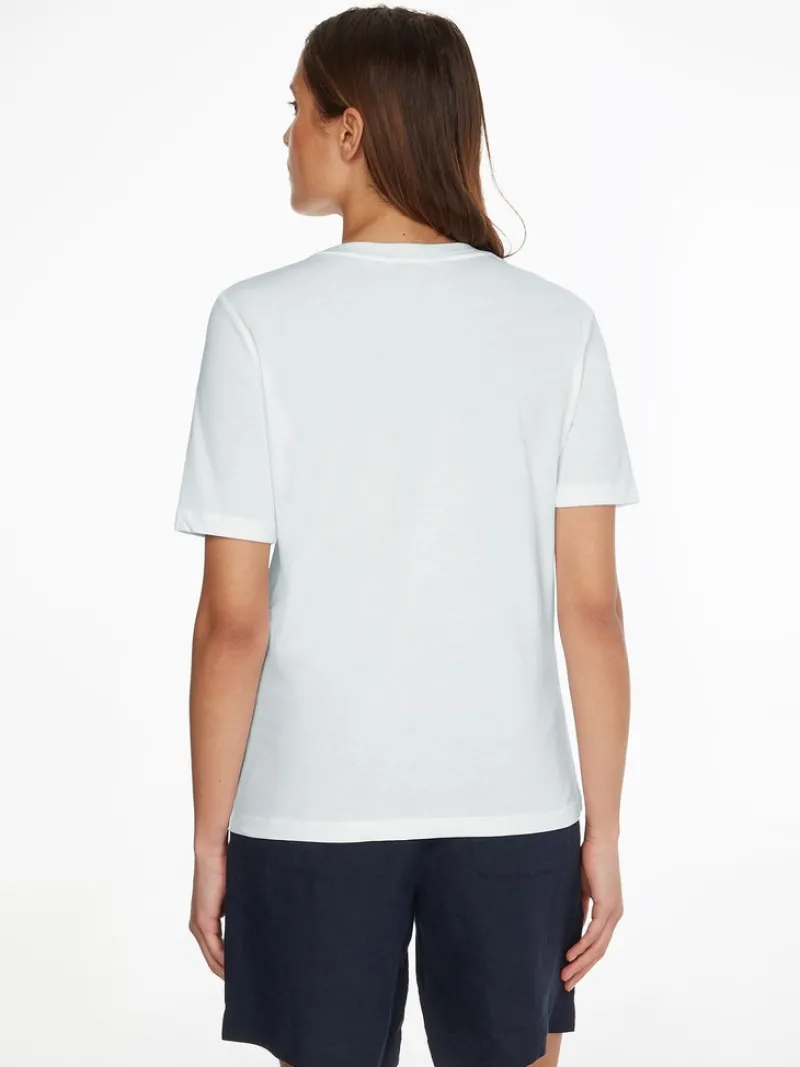 Tommy Hilfiger Shirts*REGULAR PHOTOPRINT C-NK TEE SS white sunshine graphic