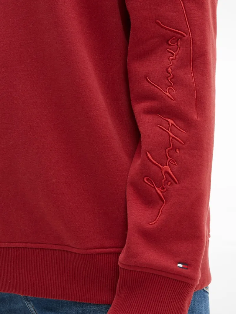 Tommy Hilfiger Pullover & Sweatshirts*REGULAR SCRIPT HOODIE regatta red