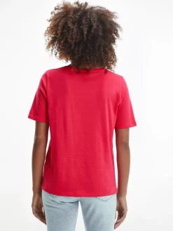 Tommy Hilfiger Shirts*REGULAR TH CIRCLE OPEN-NK TEE SS pink splendor