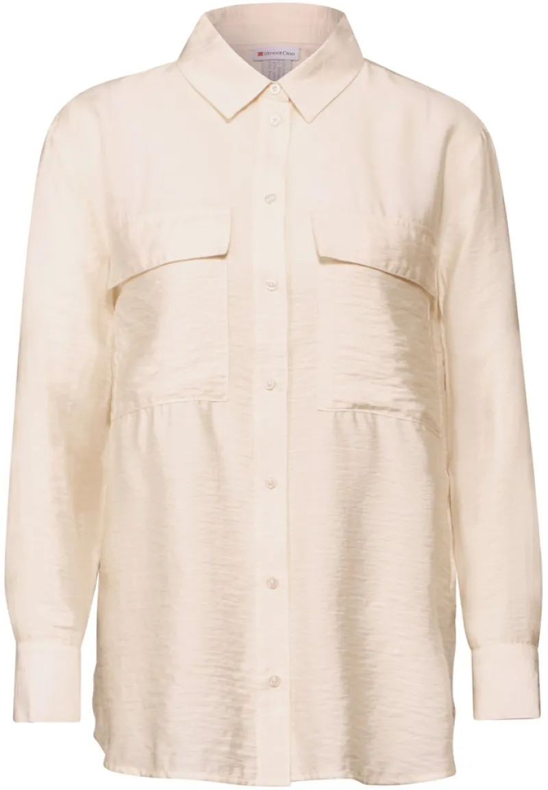 Street One Blusen*Relaxed Fit Bluse lucid white