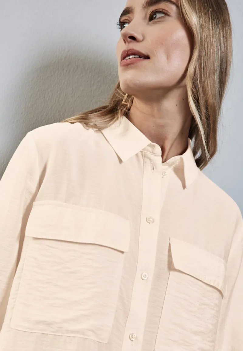 Street One Blusen*Relaxed Fit Bluse lucid white
