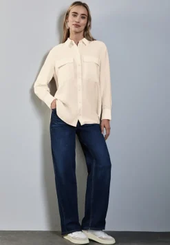 Street One Blusen*Relaxed Fit Bluse lucid white