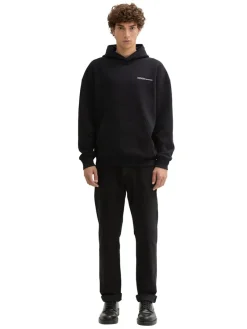 Tom Tailor Denim Pullover & Sweatshirts*Relaxed Fit Hoodie Sweatshirt mit Rückenprint Black