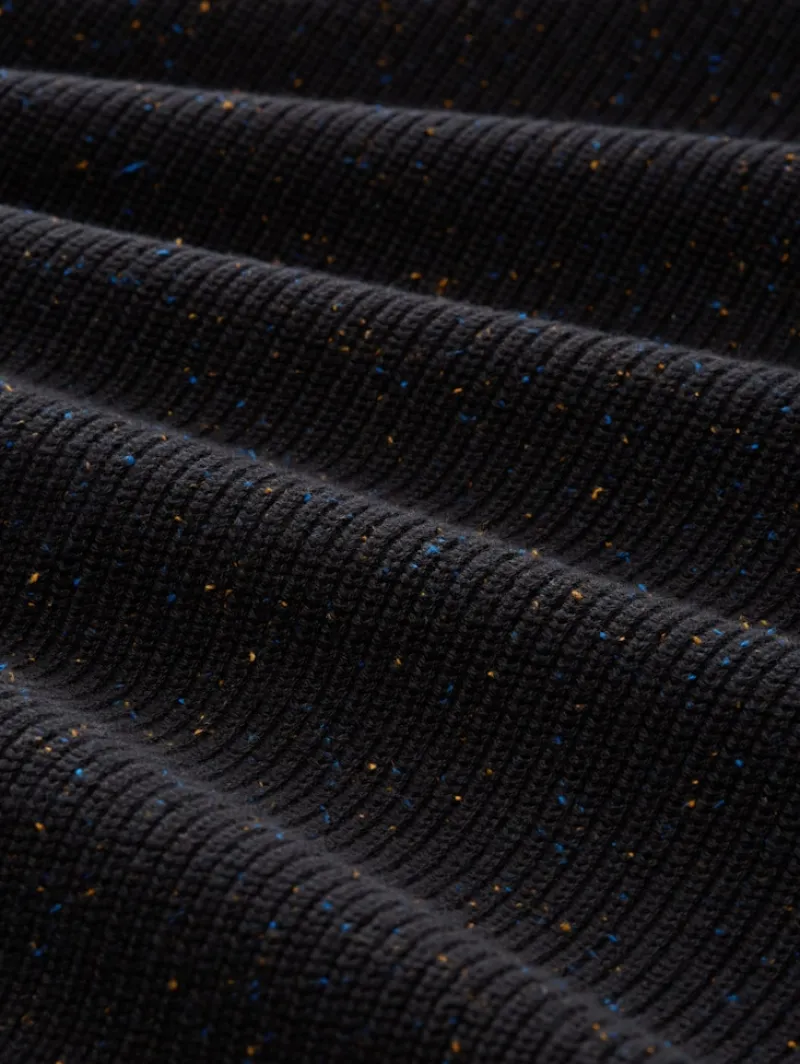 Tom Tailor Denim Pullover & Sweatshirts*Relaxed Fit Pullover aus Baumwolle black multicolor neps