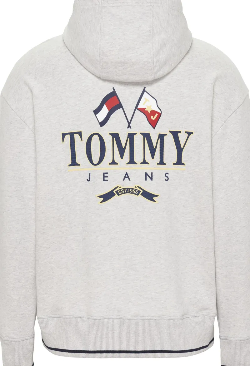 Tommy Jeans Pullover & Sweatshirts*RELAXED FIT SKATER-HOODIE MIT LOGO silver grey