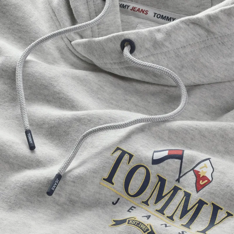 Tommy Jeans Pullover & Sweatshirts*RELAXED FIT SKATER-HOODIE MIT LOGO silver grey