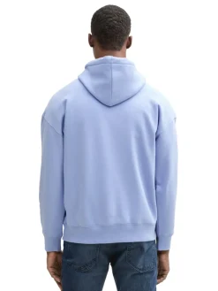 Tom Tailor Denim Pullover & Sweatshirts*Relaxed Hoodie Sweatshirt mit Logo-Print brunnera blue