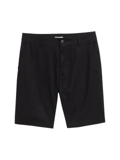 Tom Tailor Denim Shorts*Relaxed Shorts mit Leinenanteil Black